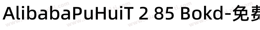 AlibabaPuHuiT 2 85 Bokd字体转换